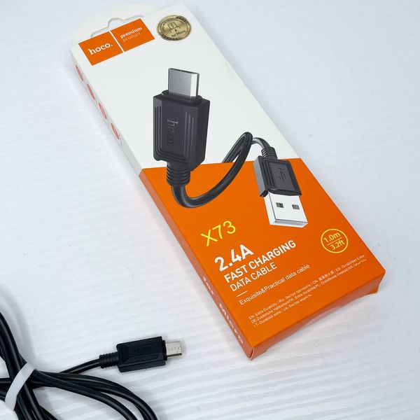 Кабель зарядный Hoco X73 Micro usb 100111 фото