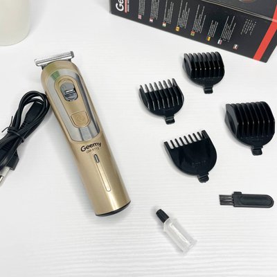 Акумуляторний чоловічий триммер для бороди вусів та тіла Gemei GM-6112 Машинка для стрижки волосся 100078 фото