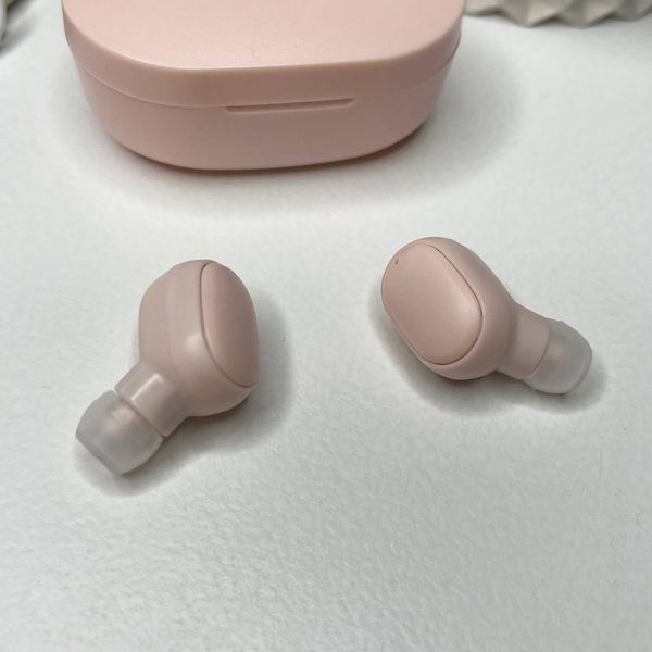 Бездротові вакуумні навушники TWS 6 Bluetooth Рожеві 100360 фото