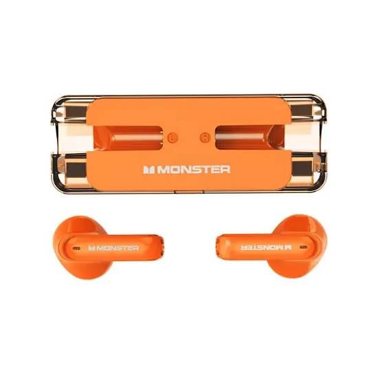 Беспроводные игровые наушники с микрофоном Monster Airmars XKT08 Orange 100419 фото