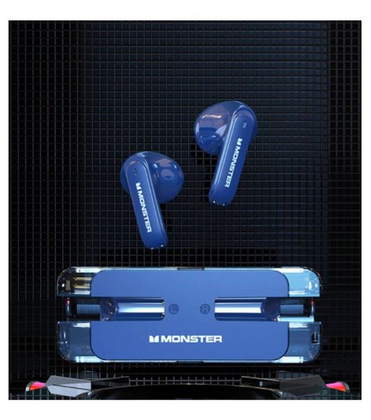 Беспроводные игровые наушники с микрофоном Monster Airmars XKT08 Blue 100420 фото