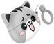 Беспроводные наушники HOCO EW48 TWS Bluetooth с микрофоном, кейсом и силиконовым чехлом-котиком &mdash;  Серые (Misty Cat) 100698 фото