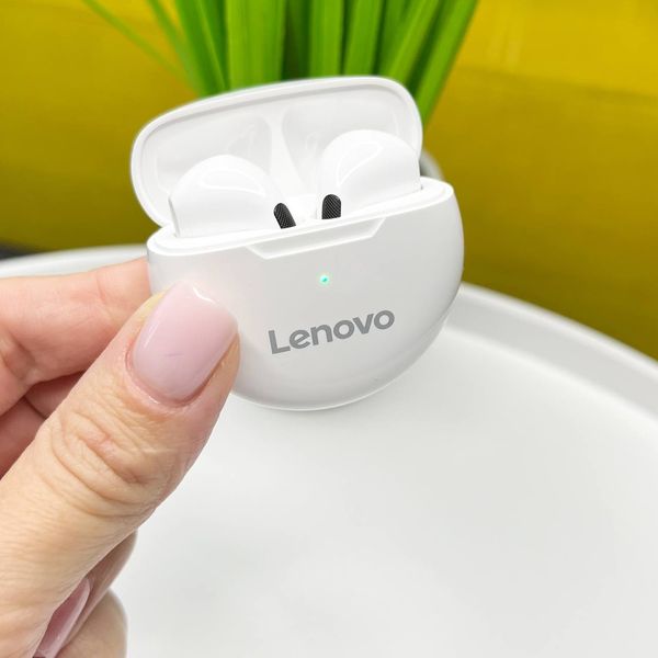 Бездротові оригінальні навушники Lenovo HT 38 Bluetooth Білі 100234 фото