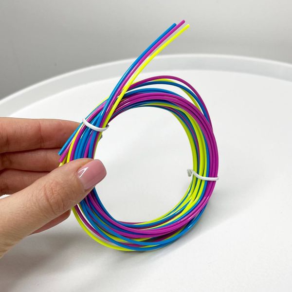 Пластик для 3D ручки 10 метров 3 цвета 100376 фото