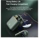 Бездротові навушники J18 TWS Bluetooth EARBUDS із зарядним кейсом Зелені 100424 фото 2