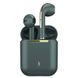 Бездротові навушники J18 TWS Bluetooth EARBUDS із зарядним кейсом Зелені 100424 фото 1