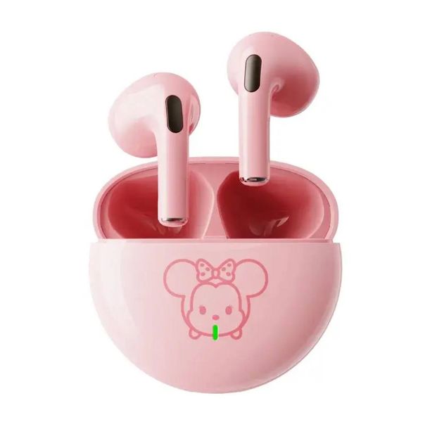 Дитячі бездротові навушники Disney Mickey K 26 Bluetooth Рожеві 100332 фото