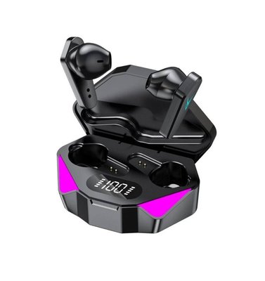 Бездротові ігрові навушники Х 15 з RGB LED підсвічуванням та шумопоглинанням + кейс зарядка 100391 фото