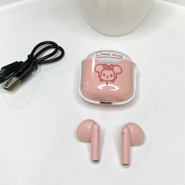 Дитячі бездротові оригінальні навушники Disney Mickey LF 162 Рожеві 100334 фото
