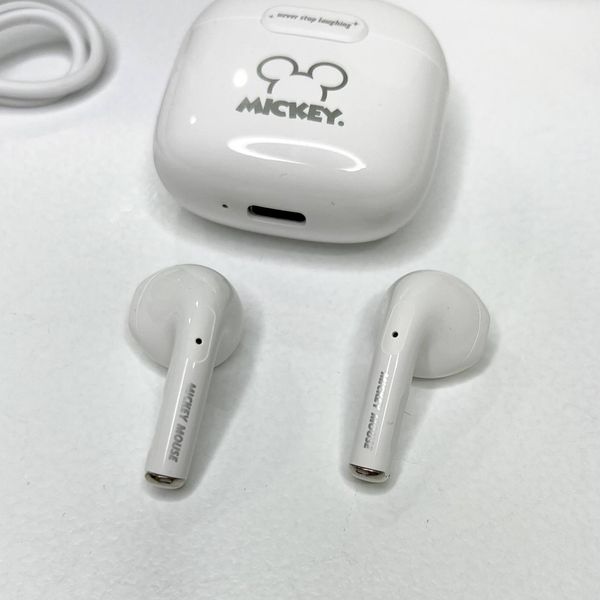 Дитячі бездротові оригінальні навушники Disney Mickey QS 15 Білі 100336 фото