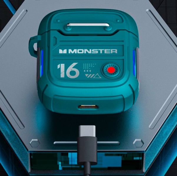 Игровые Bluetooth - наушники Monster Airmars XKT16 Green 100382 фото