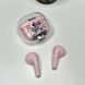 Детские беспроводные наушники Disney Minnie Pro с прозрачным зарядным кейсом Розовые 100408 фото 4