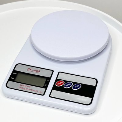 Кухонные весы до 10 кг Kitchen skale SF-400 Белые 100287 фото