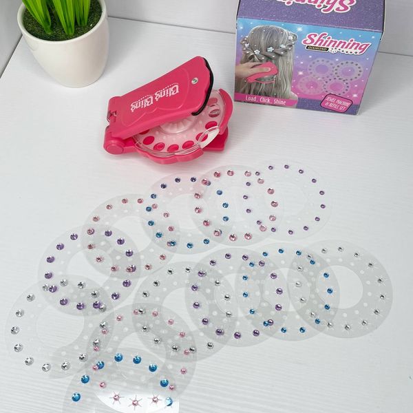 Інтерактивна зачіска для дівчаток Magic Jewel Drill Diy Краса Play Set Toy Braider Kits 100126 фото