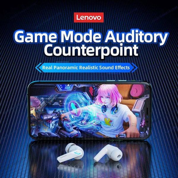 Беспроводные игровые наушники Lenovo Live Pods GM2 PRO TWS белые 100394 фото