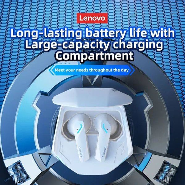 Беспроводные игровые наушники Lenovo Live Pods GM2 PRO TWS белые 100394 фото
