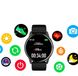 Розумний смарт годинник Lige Smart Watch для Android та iOS, пульсометром, тонометром, крокоміром Чорні 100429 фото 10
