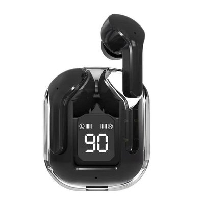 Бездротові вакуумні Bluetooth навушники TWS T2 LED Ultra Pods Чорні 100398 фото