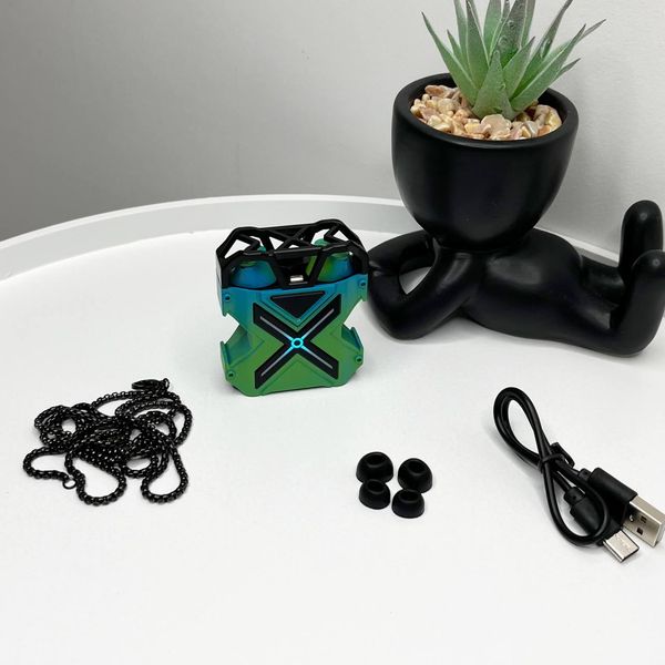 Бездротові ігрові навушники K 89 TWS Bluetooth Green 100400 фото