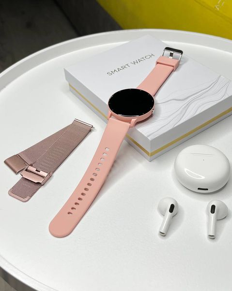 Смарт годинник Lige Smart Watch для Android та iOS з функцією розмови Рожеві 100436 фото