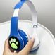 Беспроводные наушники с кошачьими ушками CAT EAR Headphones VZV-23M Bluetooth Синие 100292 фото 6