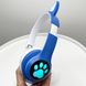 Бездротові навушники з котячими вушками CAT EAR Headphones VZV-23M Bluetooth Сині 100292 фото 7