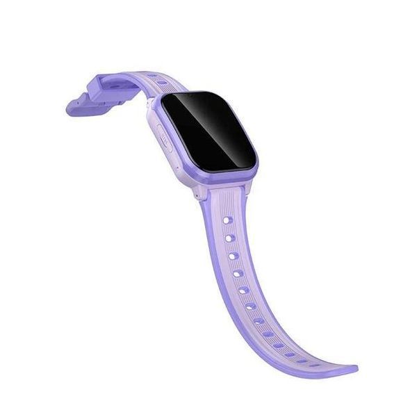Дитячий смарт-годинник Hoco Y108 4G GPS &mdash;  з відеодзвінками, прослуховуванням, SOS, SIM-картою та захистом від води &mdash; Фіолетовий 100753 фото