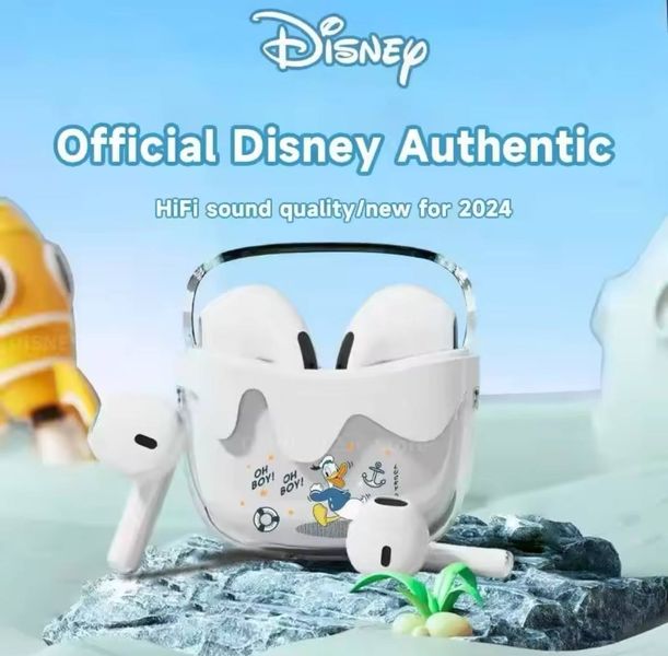 Детские беспроводные наушники Disney XD 38 Duck с шумоподавлением, Белые 100543 фото