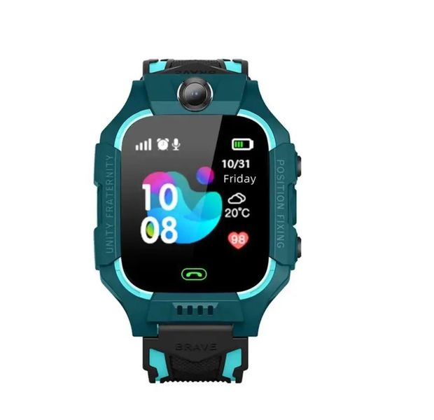 Детские смарт часы Smart Baby Watch Q19 GPS с прослушиванием Зеленые 100441 фото