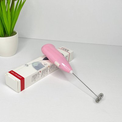 Капучинатор міксер для вершків- FUKE Mini Creamer Рожевий 100182 фото