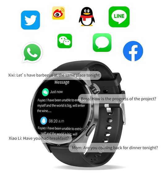 Смарт часы  Watch GT4 PRO Amoled NFC Синие 100442 фото