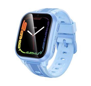 Дитячий смарт-годинник Hoco Y108 4G GPS &mdash;  з відеодзвінками, прослуховуванням, SOS, SIM-картою та захистом від води &mdash; Синій 100754 фото