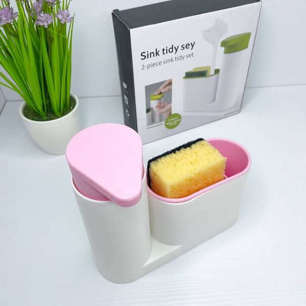 Органайзер для кухни с дозатором Sink tide sey Розовый 100105 фото