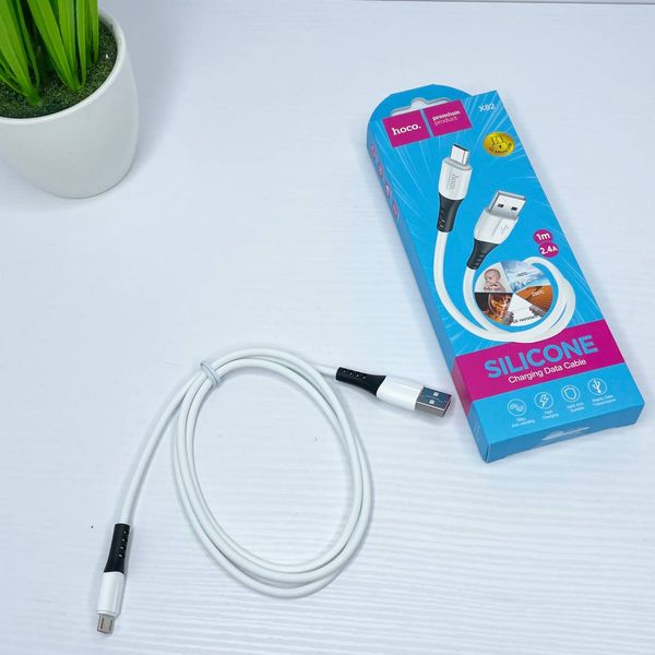 Кабель зарядний Hoco X82 micro usb silicone charging 100109 фото